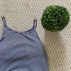 Mossimo Navy and White Striped Swing Tank